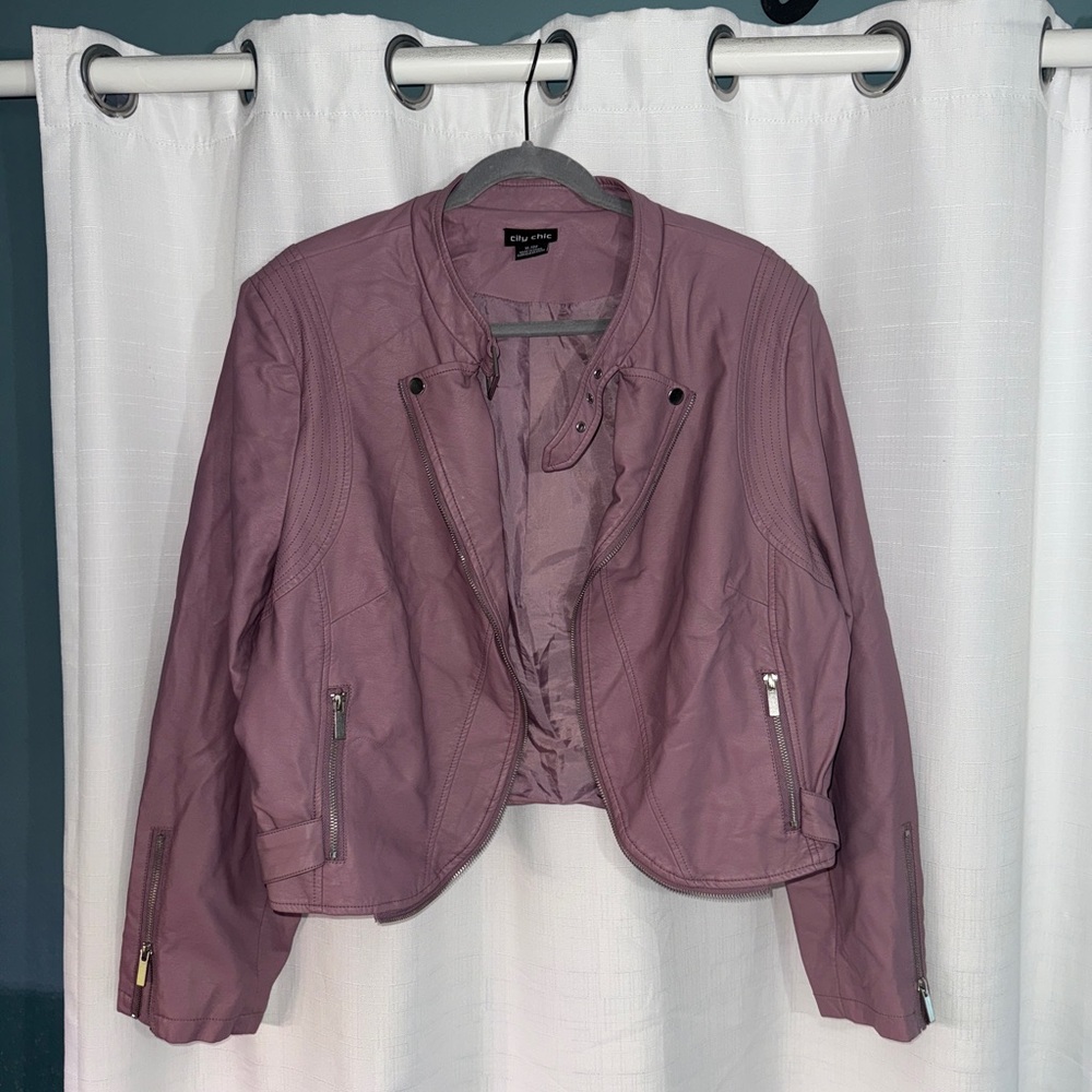 Women's Mauve Moto Jacket